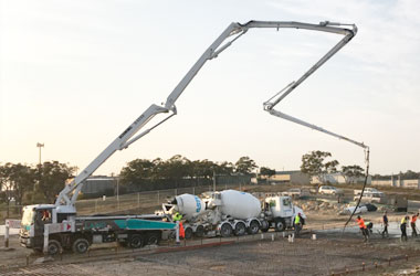 Z fold concrete truck